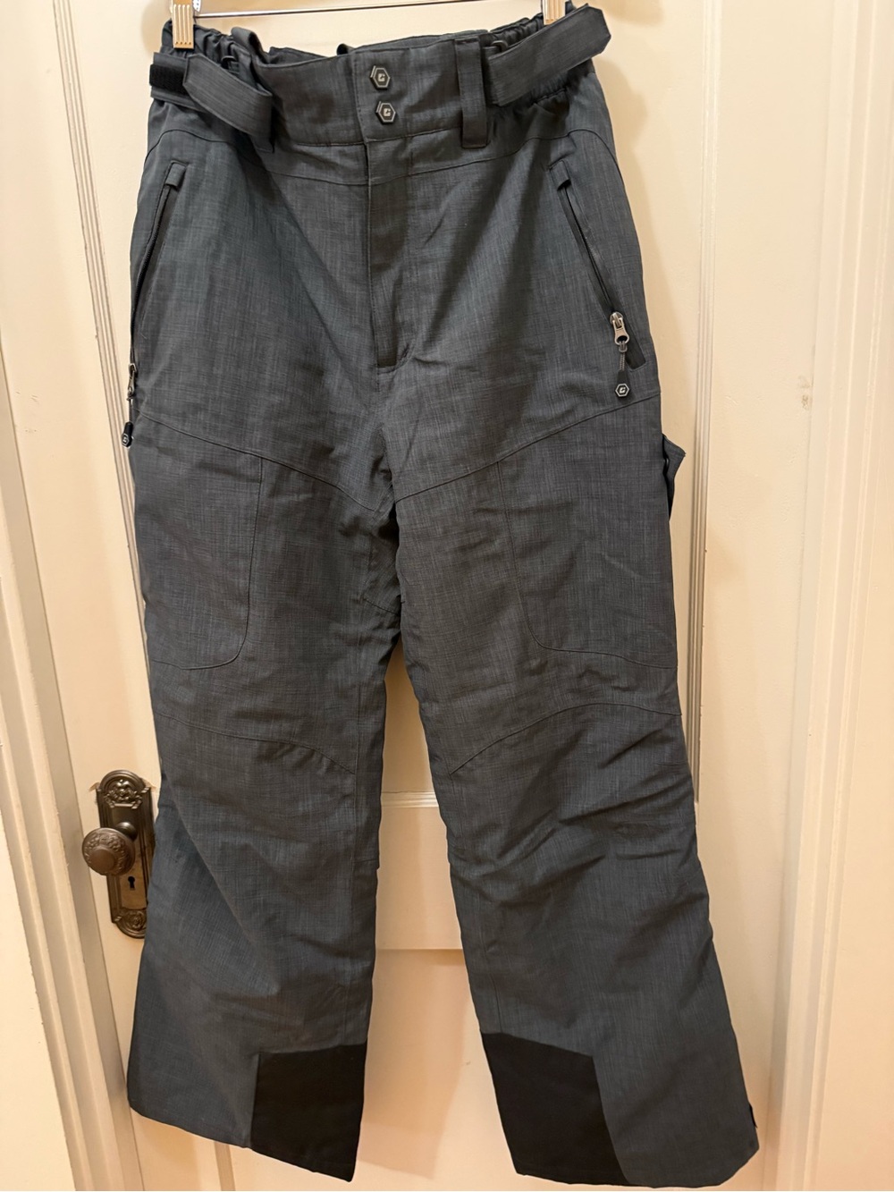 Men's Charcoal Gray Killtec Ski Pants - Durable Weather-Resistant Design